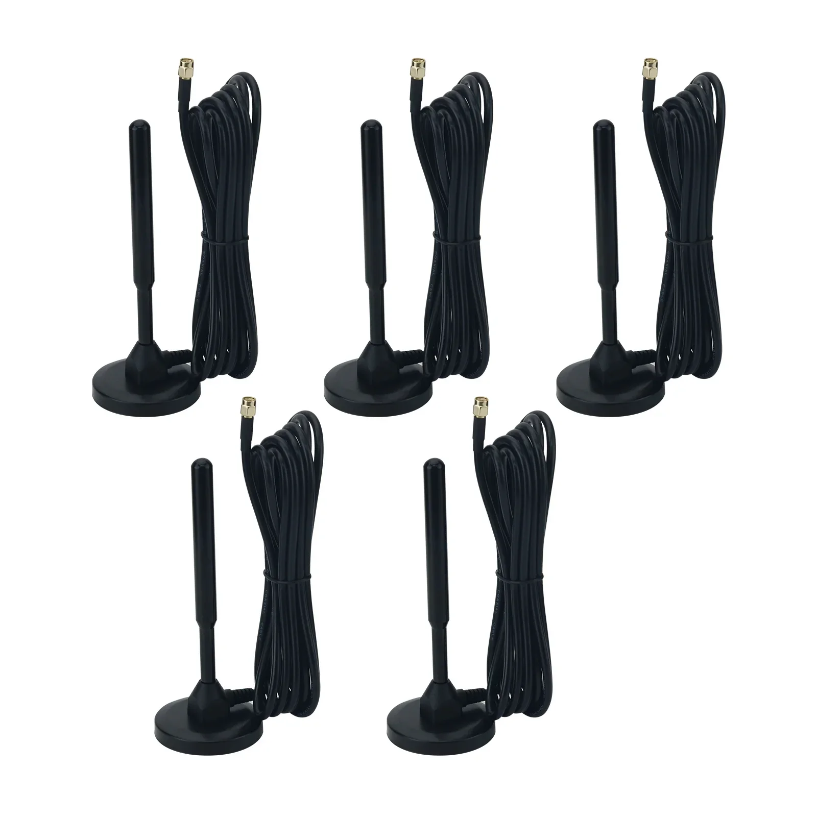 

5PCS SDR Antenna SDR Radio Antenna Set (KRAKENANT) Suitable for KrakenSDR Five-RX-Channel Radio