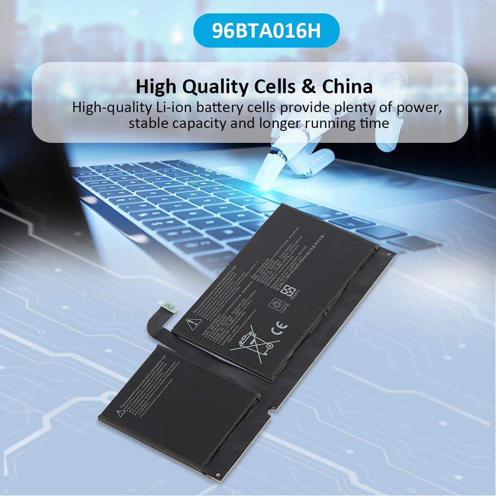 KingSener 96BTA016H DYNC01 Laptop Battery For Microsoft Surface Pro 8 1982 1983 2021 Series Tablet 96BTA015H