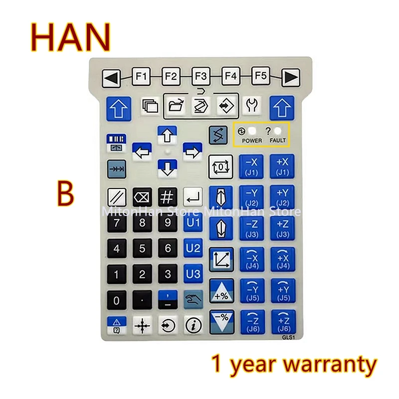 لوحة مفاتيح زر غشاء لوحة المفاتيح ، قلادة تعليم FANUC ، GLS1 ، جديدة