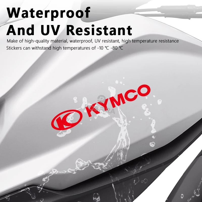 POSFIRA الفينيل دراجة نارية ملصقات مقاوم للماء شعار الشارات ل Kymco AK 550 وسط المدينة 300i 350i أجيليتي 125 50 DTX 360 Superdink125