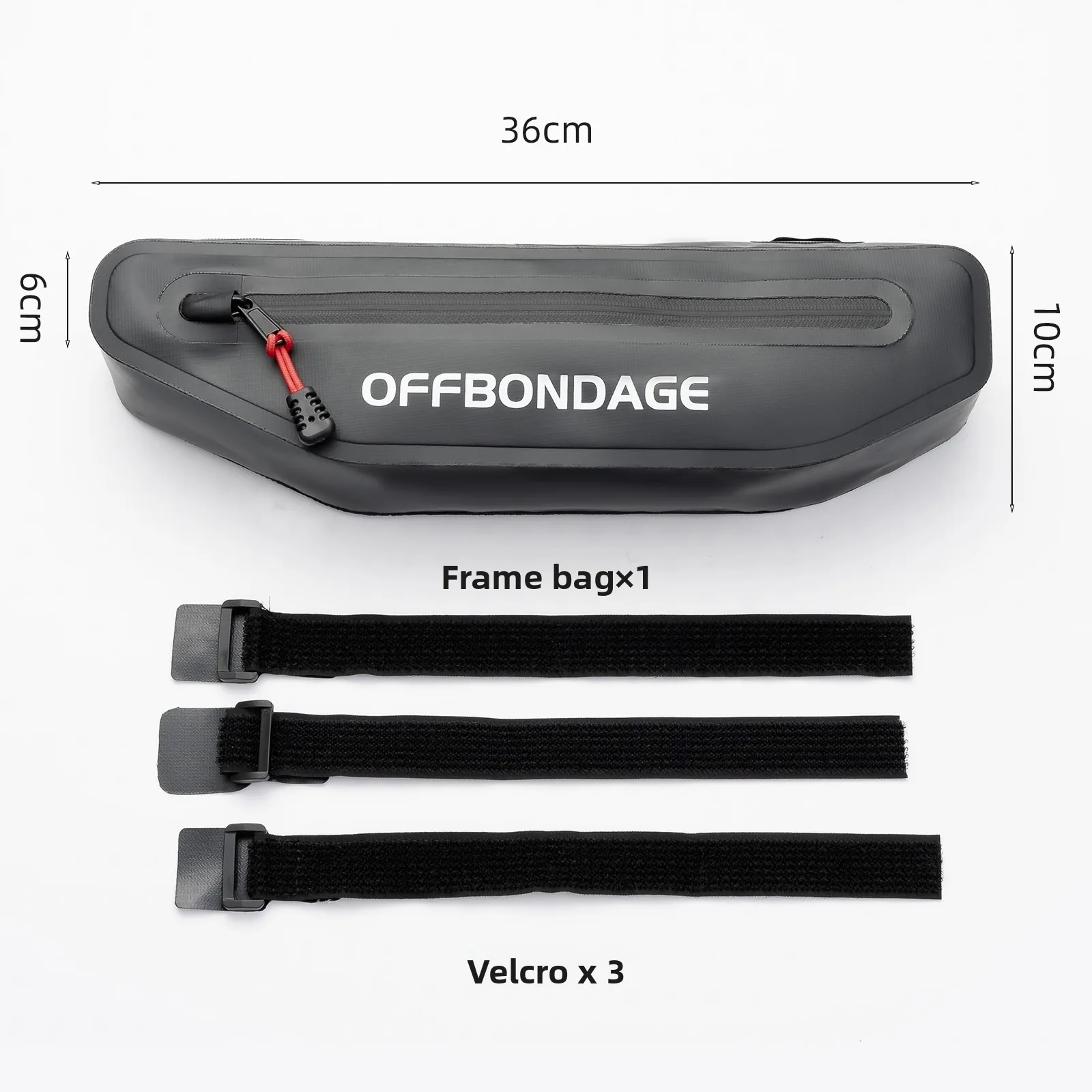 OFFBONDAGE 2L Bicycle Bag Bike Triangle Bag Cycling Top Tube Front Frame Bag Waterproof MTB Road Pannier Bicycle Under Tube Bag image 5