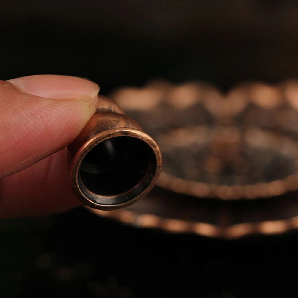 

2Pcs Alloy Incense Burner Lotus Shape Home Incense Holder for Burning Stick Decorative Base Craft Tabletop Censer