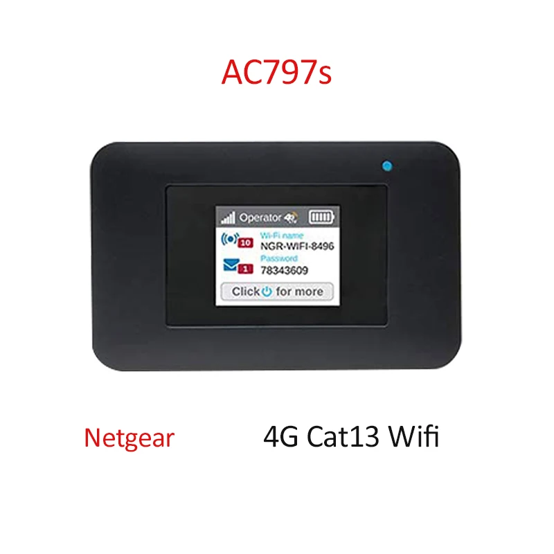 

NETGEAR AIRCARD 790S LTE MOBILE HOTSPOT Ac797s Cat13 400Mbps 4G Mifi Wireless Mobile Router Wifi Hotspot Pocket