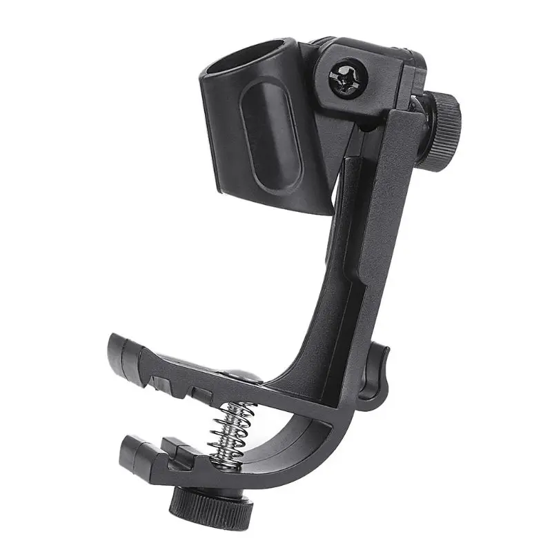 F1FD Adjustable Microphone Clips on Drum for RIM Anti-shock Mount Clamp Stand Holder