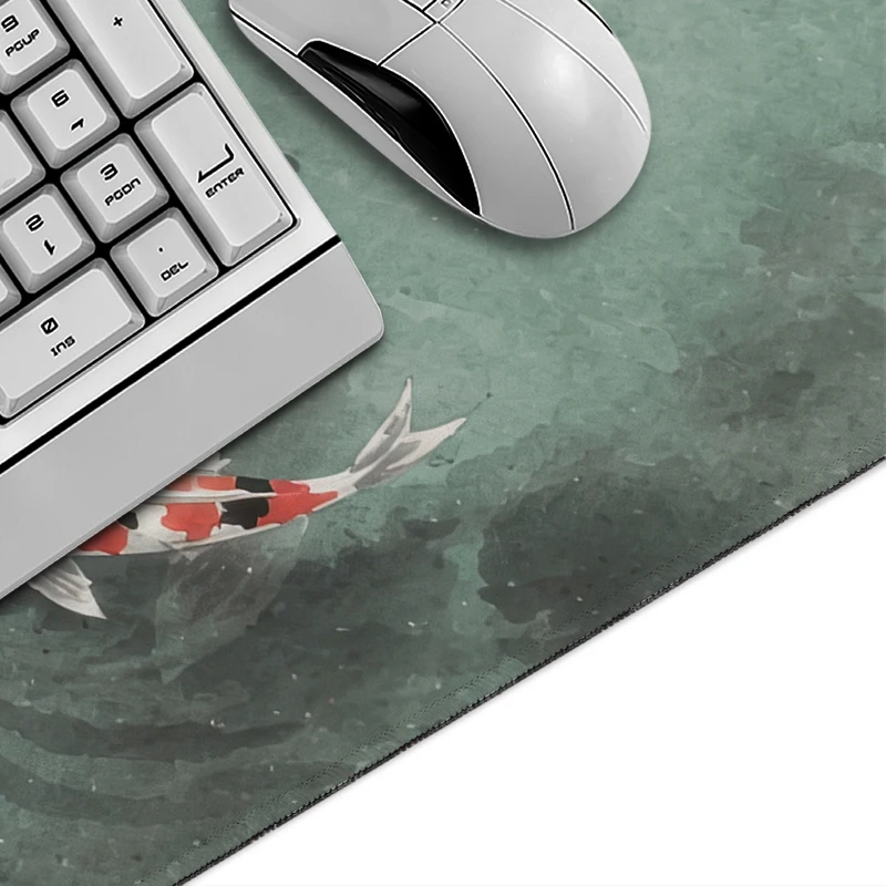 Podkładka pod mysz Gaming Misty Lotus Koi Pond XL Home Computer HD Mousepad XXL Podkładki pod mysz Biuro Miękka Antypoślizgowa Mata na Stół PC Podkładka pod Mysz — zdjęcie produktu 2