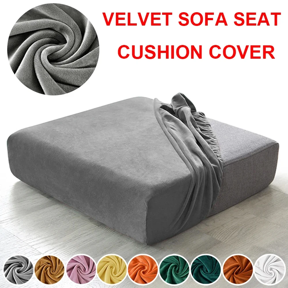 

Super Velvet Sofa Cushion Cover L Shape Corner Armchair Washable Removable Sofa Slipcover Furniture Protector for Living Room