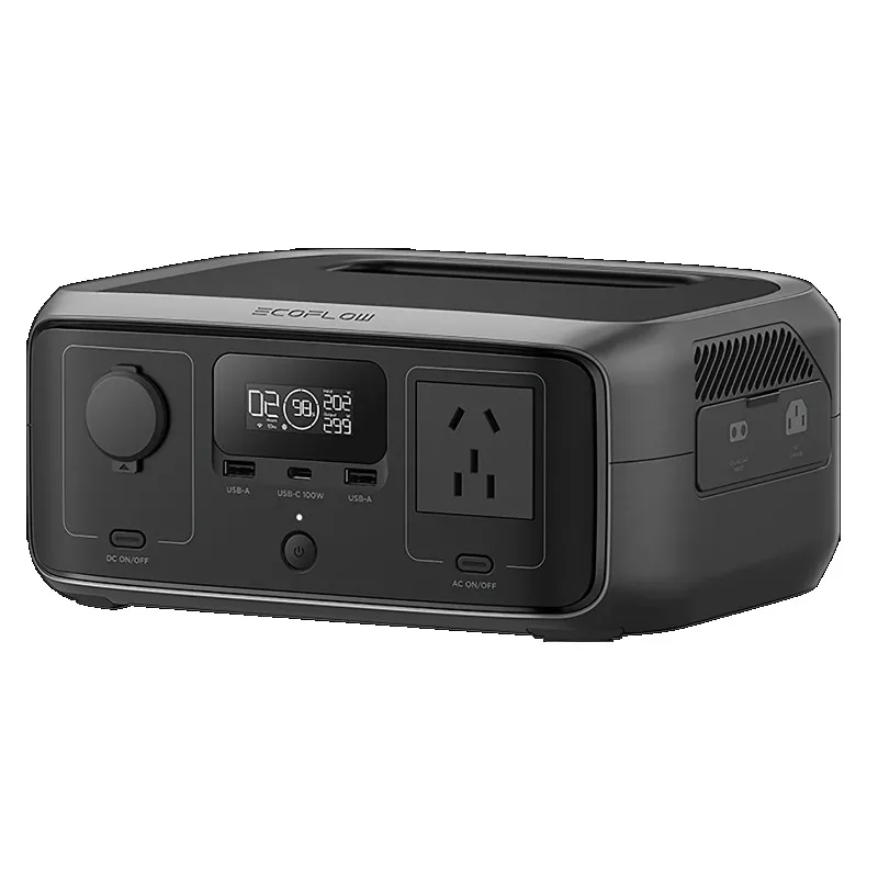 EcoFlow EcoFlow RIVER 3 Portable Power Station MPPT Controller Pure Sine Wave EU 300W/600W External Battery Flashlight Solar Car portable power station