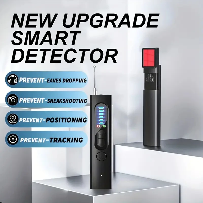 

Anti Spy Wireless RF Signal Mini Detector Bug Car GPS Tracker Hidden Camera Eavesdropping Device Military Professional Version