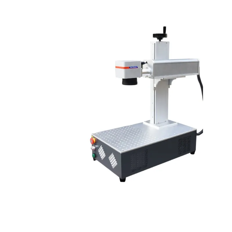 Desktop Fiber Laser Marking Machine Small Automatic Portable Metal Lettering UV Engraving Machine