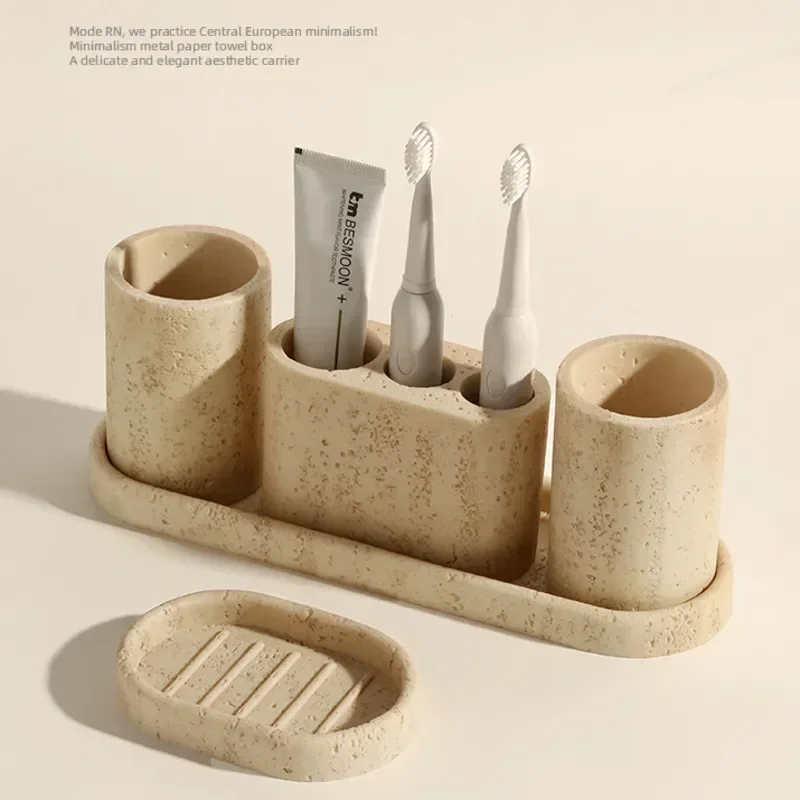 

Роскошный держатель для зубных щеток, чашка для полоскания, отель, ванная комната, гель для душа, дозирующая бутылка для дома