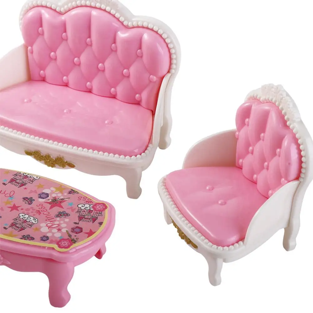 Simulatie Meubelen Huis Spelen Speelgoed Poppenhuis Meubels Fauteuil Bankstel Poppenhuis Accessoires Miniaturen Meubels