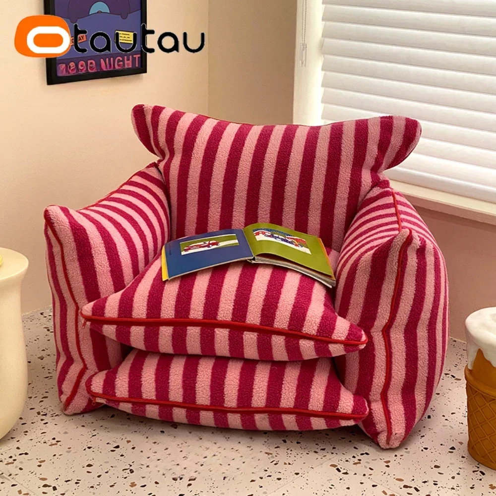 

OTAUTAU Faux Berber Fleece Bean Bag Cover SF088【No Filler Inside! You Need To Buy Filler By Yourself !】