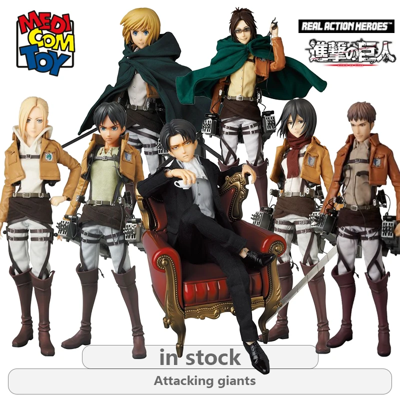 

Игрушка Medicom, оригинальная настоящая ACTION HEROES Attacking Giants Series 706, Hanji Zoye, аниме, экшн-фигурка, модель игрушки, подарки для мальчиков