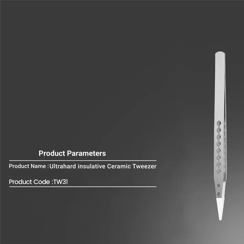 

【Найвичайшая цена!】Ультратвердый изолирующий пинцет TW31 с антистатическим рисунком, для мобильных чипов, пинцет, инструменты для ремонта процессора/IC PCB, замена