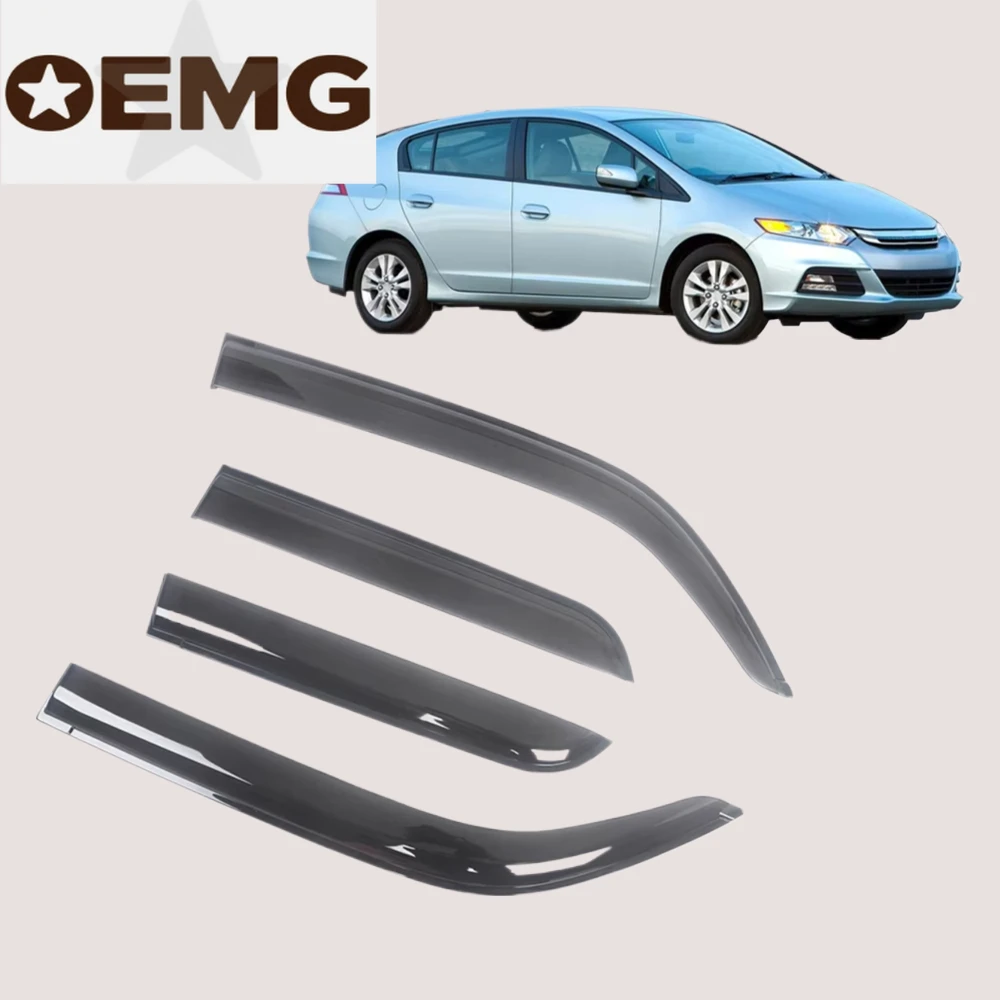 Déflecteurs de vent de visière de fenêtre pour Honda Insight 2010 2011 2012 2013 2014, protection contre la pluie, pare-brise de porte, pare-soleil
