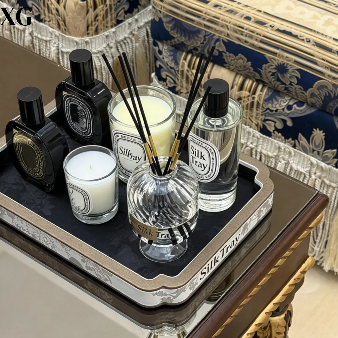 Professional Black Silk Display Tray, 3-Size Set for Bracelet & Beads Organization, Luxury Counter Showcase & Photography Prop f