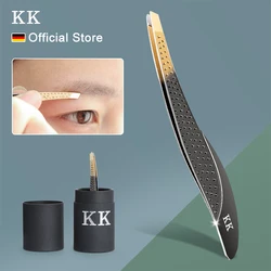 KK Eyebrow Tweezer Stainless Steel Makeup Tool Feather Hair Beauty Fine Hairs Puller Slanted Eye Brow Clips Removal Tools Care