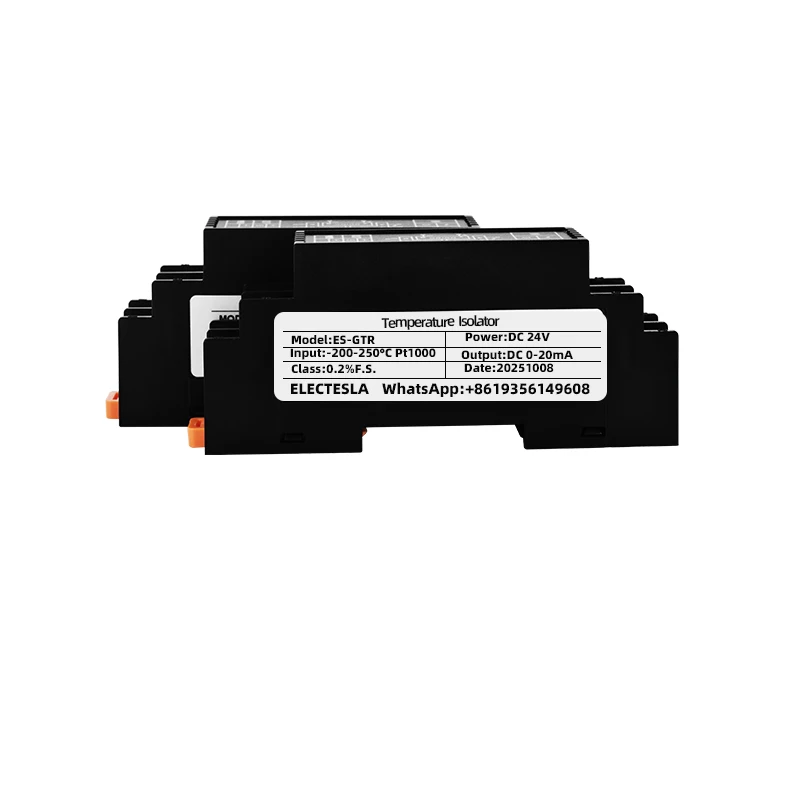Temperature Converter Pt100 Pt1000 Input 4-20mA 0-10V 0-5V Thermal Resistance Temperature Transmitter Signal Isolator Converter