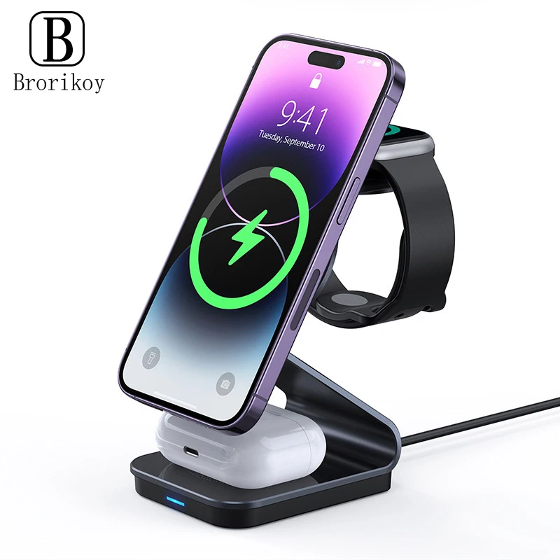 15w-マグネット式ワイヤレス充電スタンド-3-in-1-急速充電ドック-iphone-17-16-15pro-max-mini-apple-watch-10-airpods-pro対応