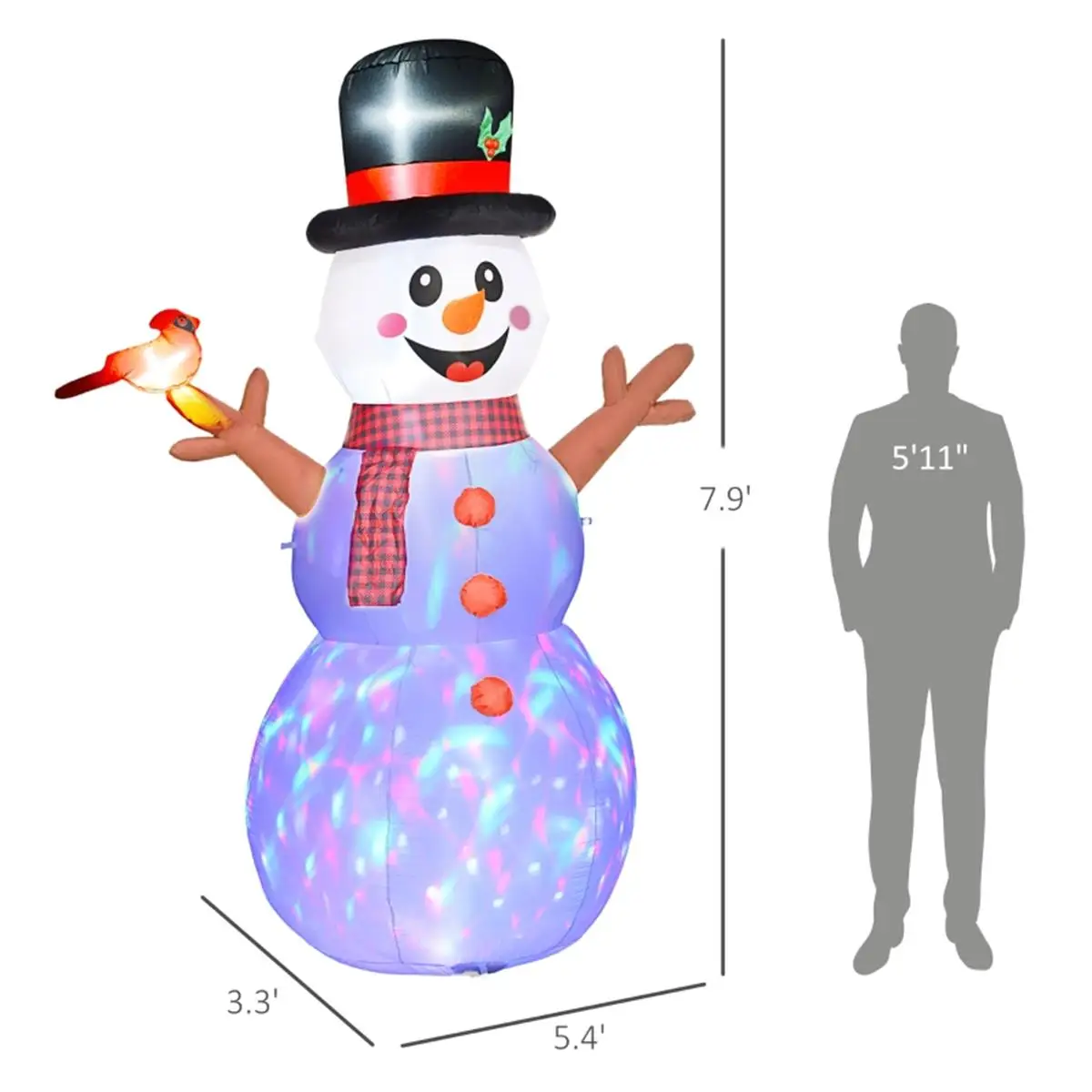 

Festive Christmas Snowman Decoration - Cute Holiday Decor for Home & Office