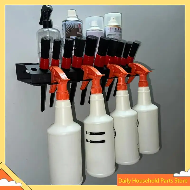 رف تخزين الزجاجات منظم فرشاة التنظيف على الحائط للمرآب ورشة العمل وغسيل السيارات الساخن!