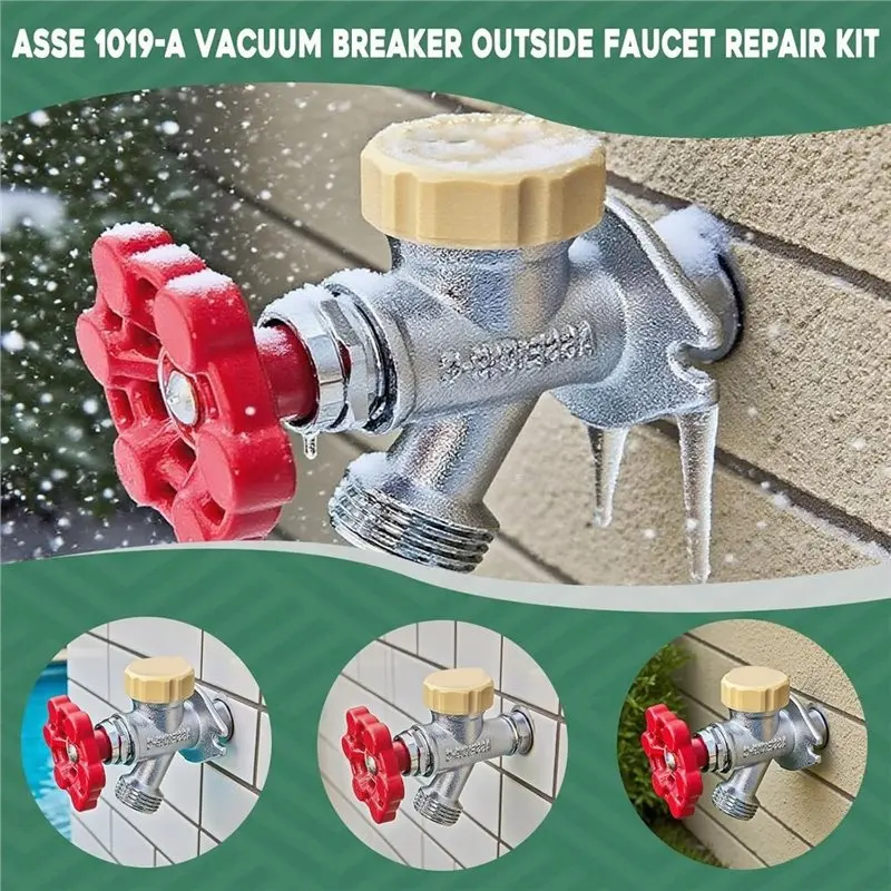 AC23-Replacement Anti-Siphon Vacuum Breaker Repair Kit 3-Pack For VACVBKX1B ASSE 1019-A Outdoor Faucet