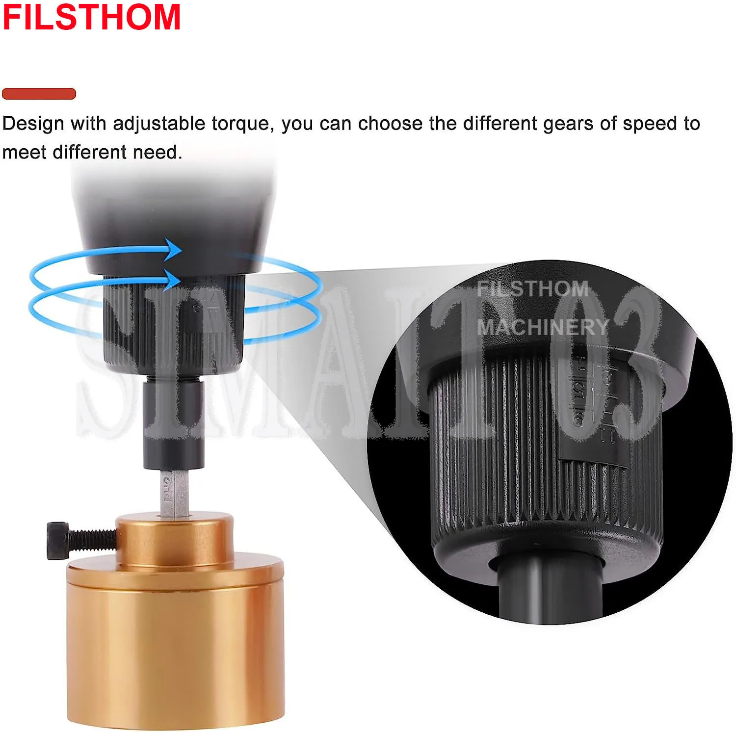 

Electric Manual Bottle Capping Machine, Handheld Screw Capper for 10-50mm Round Caps, Bottle Sealing Machine