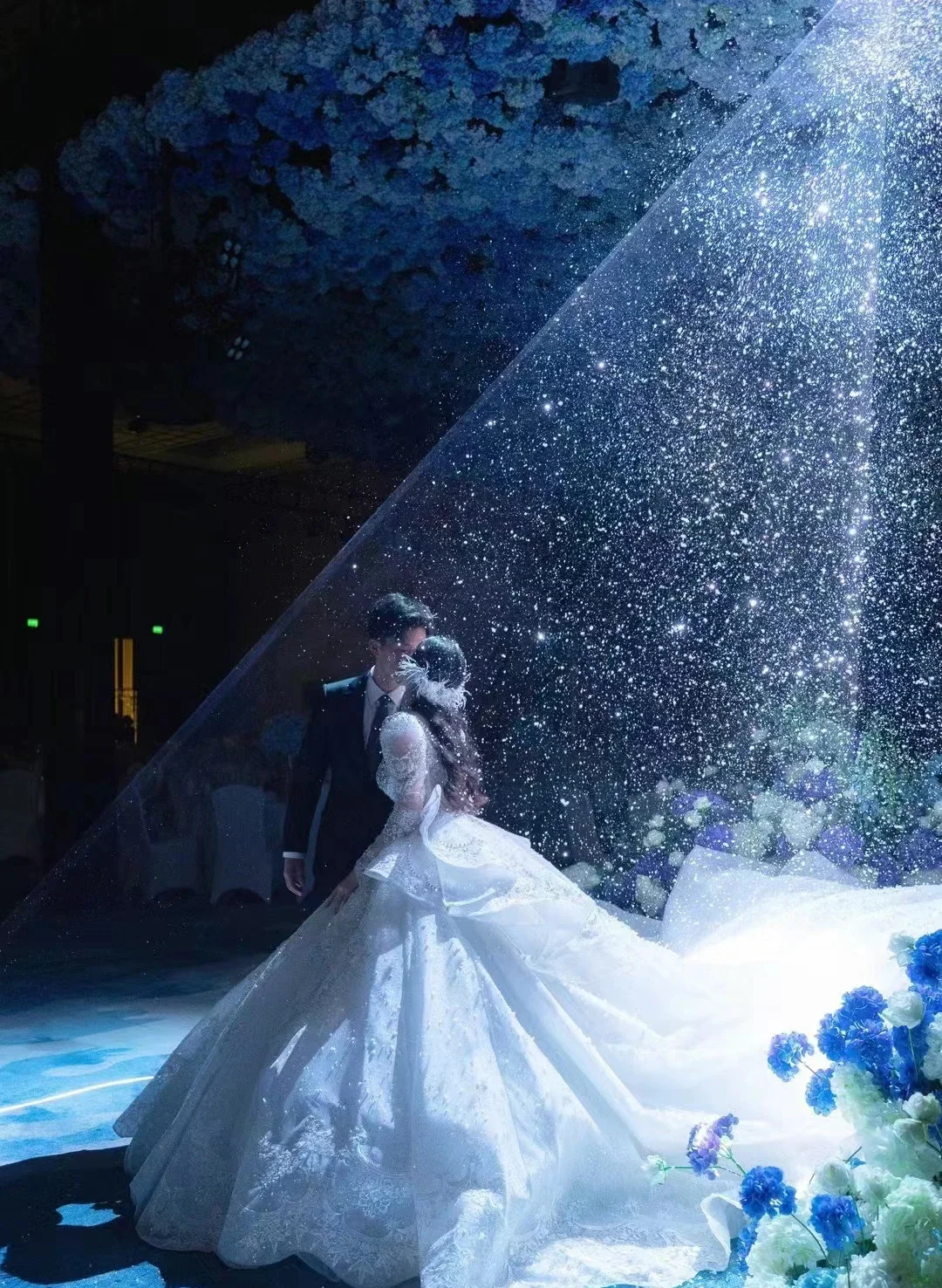 آلة ندفة الثلج لمرحلة حفل الزفاف آلة الثلج الاصطناعية #4