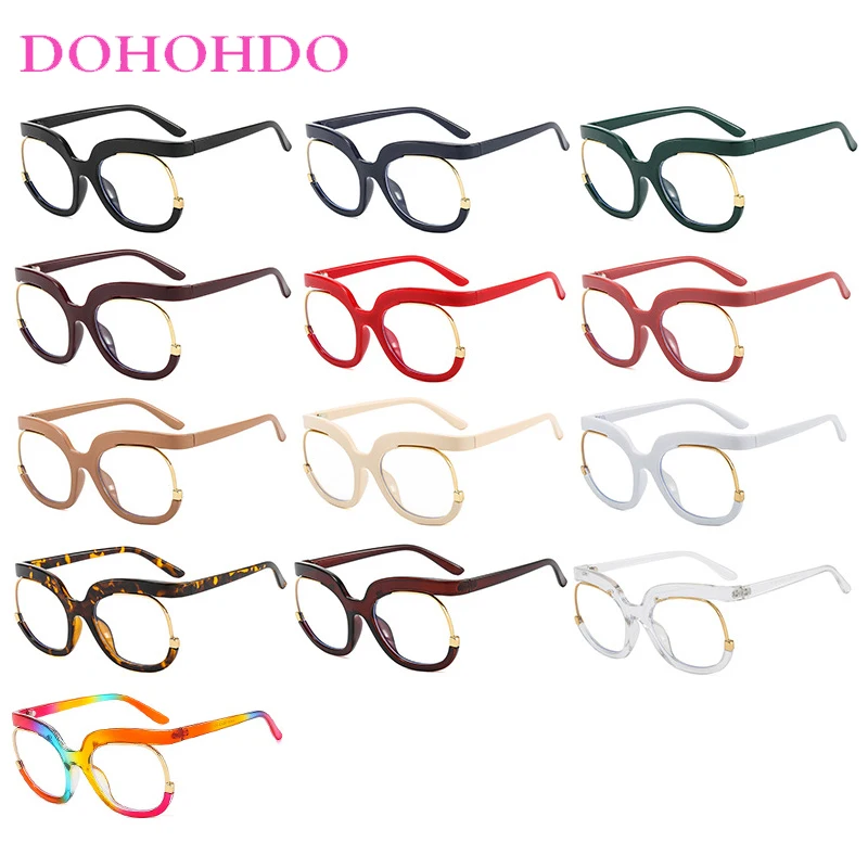 

Luxury Brand Design TR90 Blue Light Circular Optical Glasses For Fashion Vintage Men Women Computer Classic Glasses For Gaming