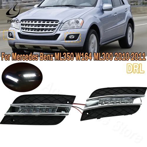 PMFC luz LED de circulación diurna DRL luz antiniebla estilo de coche impermeable para Mercedes Benz ML350 W164 ML300 ML320 2010 2011