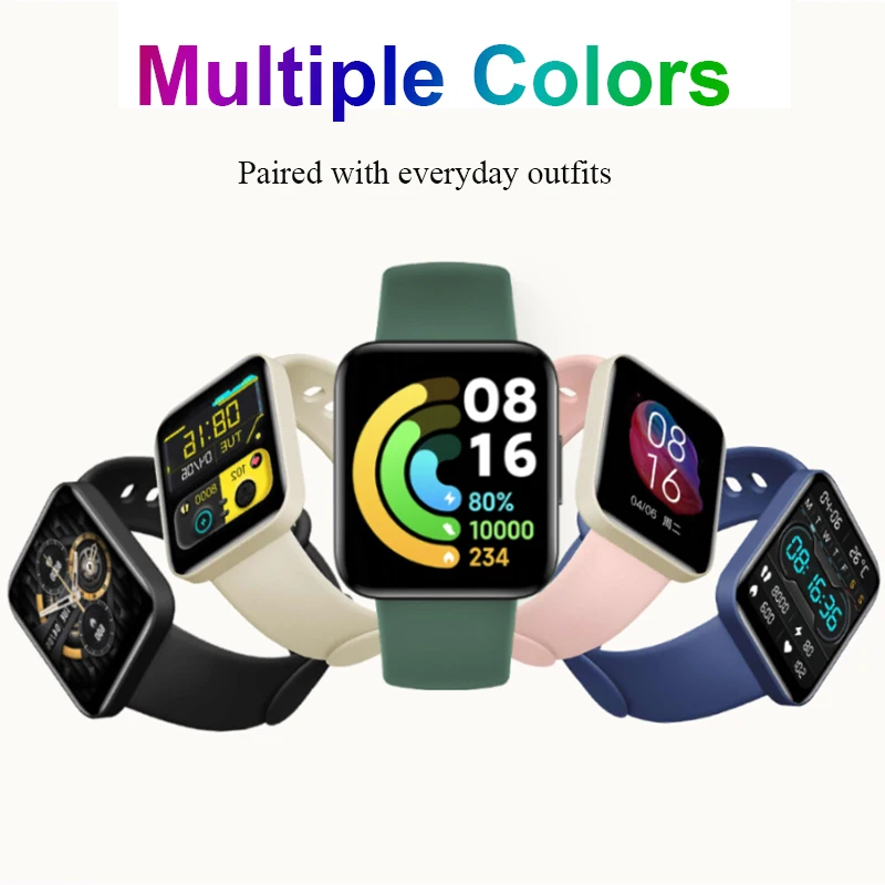 Silicone Strap For Xiaomi Mi Watch 2 Lite Band with Soft Case Replacement Watchband Bracelet Redmi Watch Mi Poco Bracelet