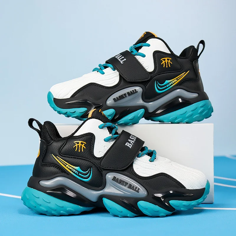 

Пара детских четырехсезонных спортивных туфель на кожаной подошве, износостойкая повседневная обувь на мягкой толстой подошве, размер 31-40,LY-L9813.