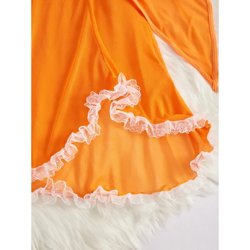 ชุดนอนเซ็กซี่ผู้หญิง Secret ชุดชั้นใน Ball Gowns Babydoll ชุดราตรีเร้าอารมณ์เสื้อ Temptation ยาวชุดชั้นใน Nightdress