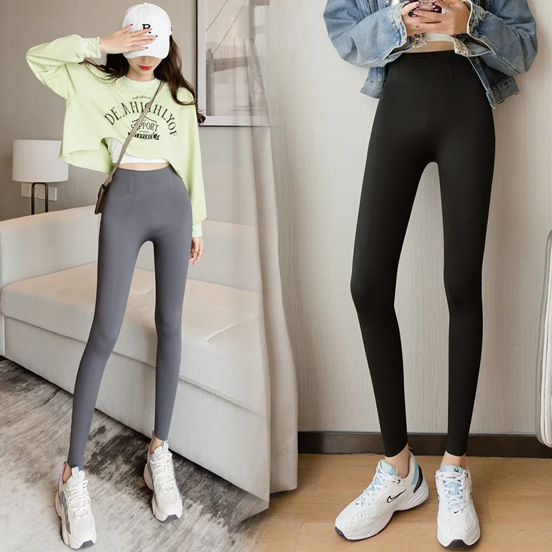 Leggings mulheres calças de suspensão mágica cintura alta tamanho grande elástico confortável e respirável feminino leggings calças resilientes