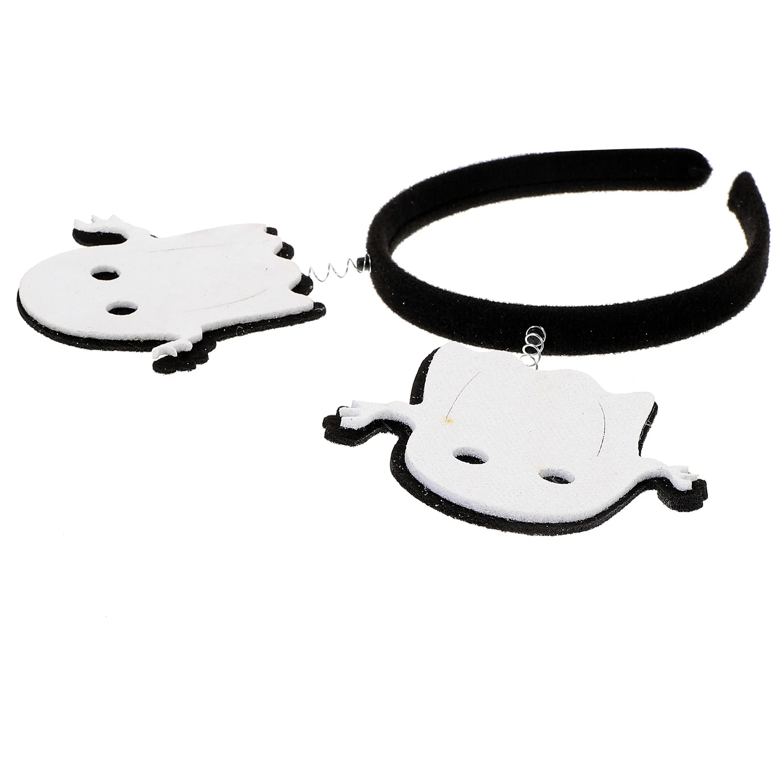 

4Pcs Halloween Headwear Ghost Hair Hoop Festive Party Accessory Lightweight Non-Fading Design for Carnival New Year Eve