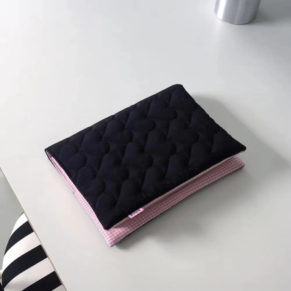 Quilted Cotton A5 Book Cover Dopamine Polka Dot Pattern Bookcase Protector Washable Hand Account Book Cover Students Stationery