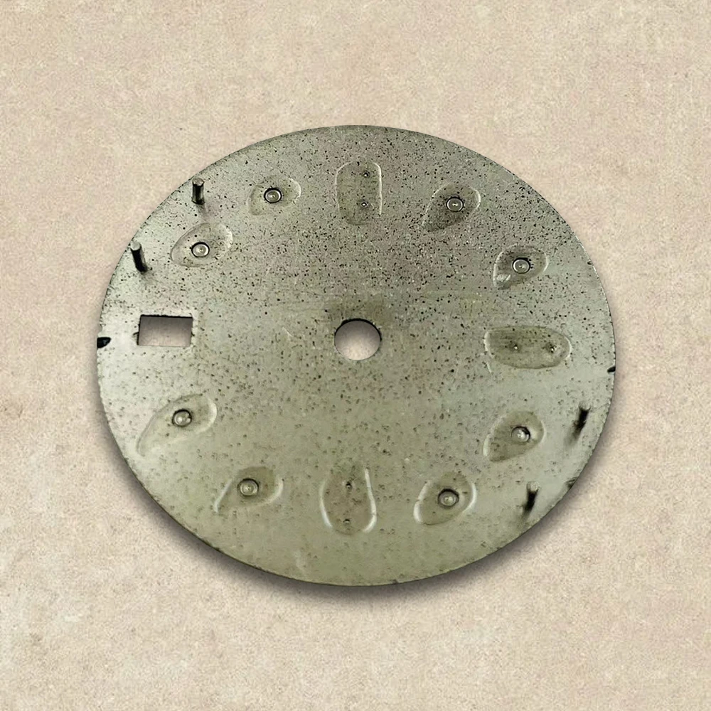 28.5mm Print S Logo GMT Dial Fit NH34 Japanese Movement Ice Blue Luminous Watch Modification Accessories