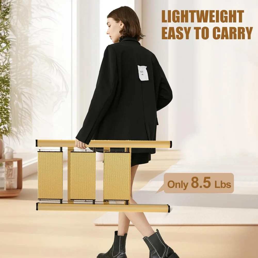 Scaletta pieghevole in alluminio: leggera capacità di 330 libbre, antiscivolo, ideale per armadi e cucine con stabilità a coda lunga F