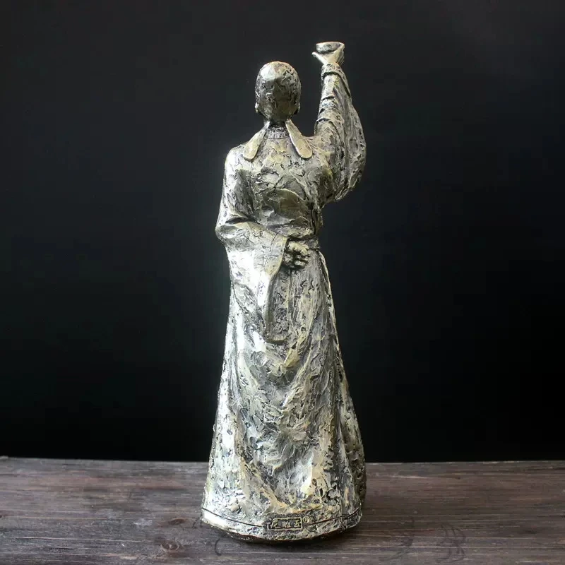Li Bai Statue For Home Decoration Ancient Chinese Figure Checked Cabinet Study Decoration Craft Decorations Creative