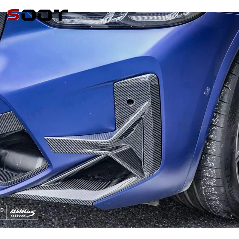 

For BMW X3M F97 2022+ Carbon Fiber tuyere Car Front Bumper Air Intake Vent Trims Parts Car Accessories Upgrade Car Auto Parts