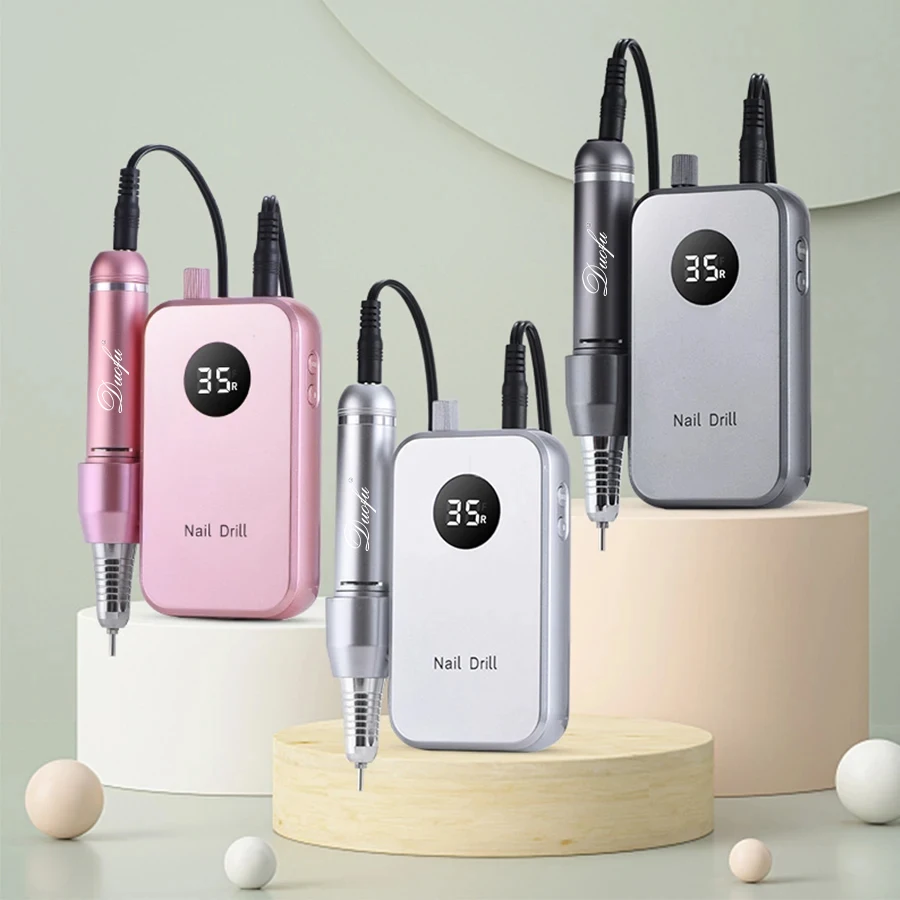 

Professional 35000RPM Portable Electric Nail Drill Machine Display Nails Sander For Acrylic Gel Polish Rechargeable Nail Tool