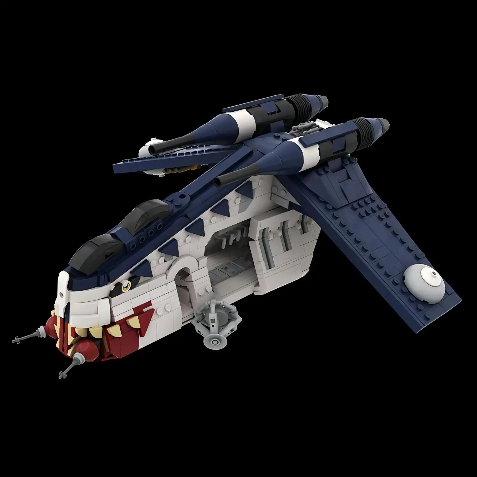 

MOC building block Clone Wars transport Spaceship shuttle assembly toy