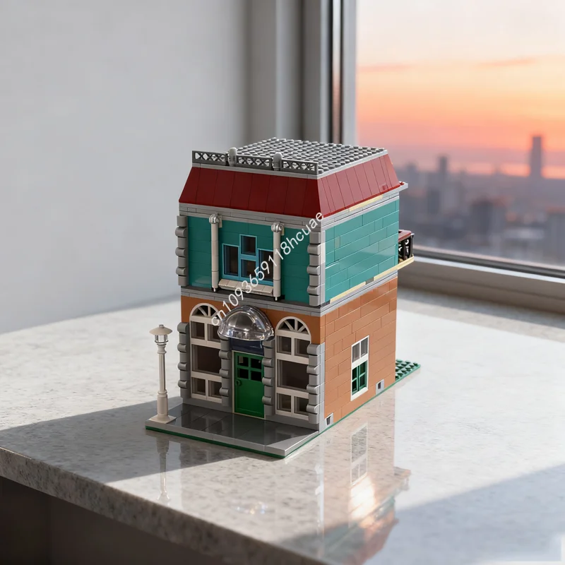 

826pcs MOC Coffee Shop Modulared Model Building blocks Assemble DIY toys creative Christmas gifts Education Brick Kids Birthday