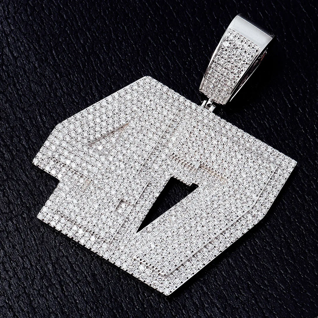 Provence Hip Hop Pendant for Men Moissanite Miami Rock letter Pendants S925 Silver Rapper Custom Jewelry