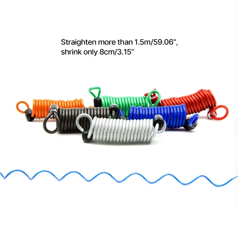 Стальной трос, модное напоминание о блокировке троса, пружинное защитное устройство, безопасное фиксирующее решение для багажа и