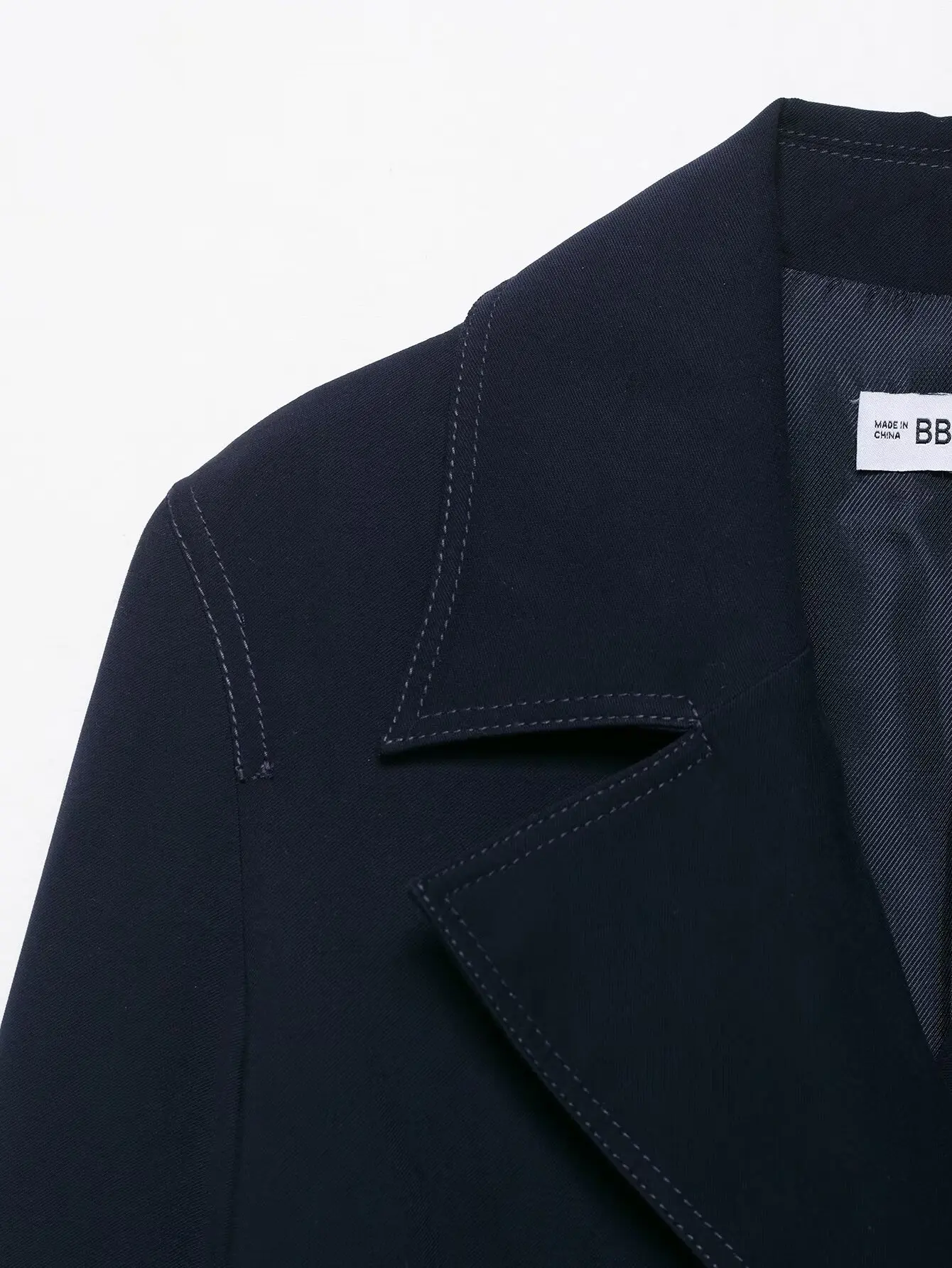 2025 Herfst Nieuwe Vrouwen Double Breasted Korte Jas Casual Lange Mouw Revers Kraag Vrouwen Korte Jas Vrouwelijke Jassen