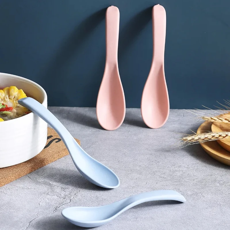 Silicone Multifunctional Mixing Spoon, Plastic, Household Spoon, Kitchen Utensils, Kitchen Accessories,1PCS Soup Spoon
