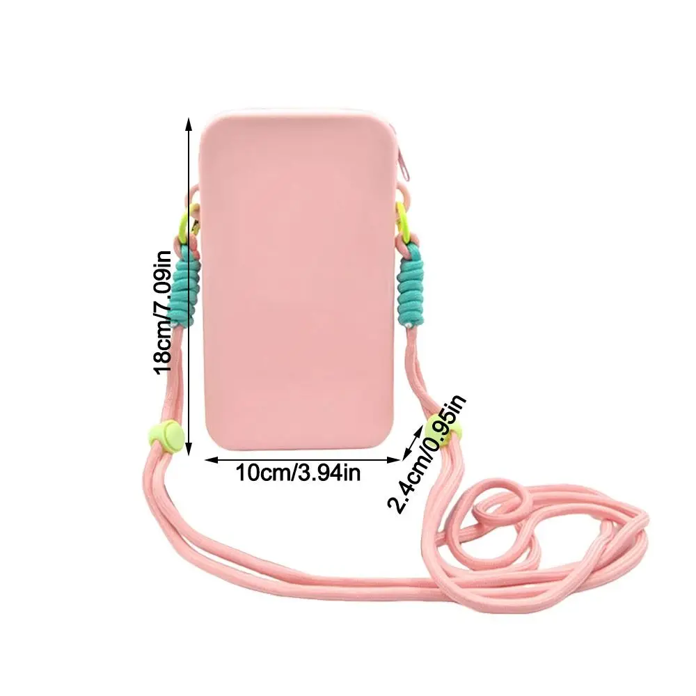 Neue Silikon-Handytasche Wasserdicht Große Kapazität Hängende Hals-Handytasche Multifunktionale Handy-Umhängetasche – Detail 1