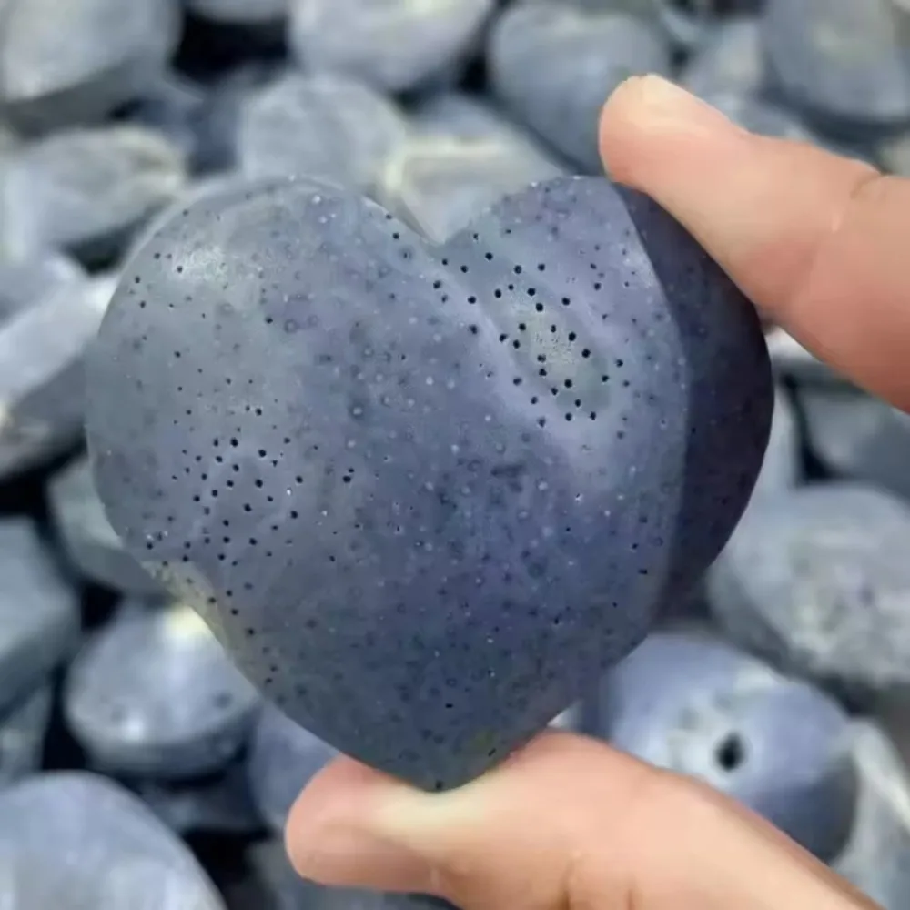 

Natural Blue Sea Coral Stone heart| Ocean Theme Decor for Aquariums, Holiday Gift for Halloween/Christmas/Thanksgiving