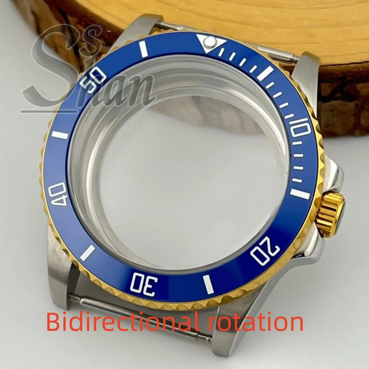 サファイアクリスタルを備えた40mmの双方向回転防水ケースは、NH35A ETA2824 DG3804 ミヤタムーブメントに適しています。